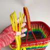Correa Wenda de Acero Plástico Tejida a Mano con Tiras Originales y Diseño Floral