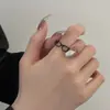 Anillo Abierto Divertido Forma de Gafas Pequeñas Creativo Peculiar Ajustable Anillo de Dedo de Cobre Personalidad Accesorios de Nicho Fuente Mayorista