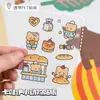 Adesivos fofos de desenho animado para crianças, adesivos criativos de panda, pintura com adesivos, faça você mesmo, adesivos decorativos à prova d'água, manual para estudantes, atacado.