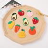 Horquilla tejida de lana hecha a mano con forma de fruta para niña de Internet, accesorio textil para la cabeza, para otoño e invierno