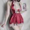 Lingerie Sexy Feminina Sexy Casa Camisola Quente Renda Tentação Apaixonado Bonito Saia Curta Pijama Sem Costas