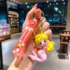 Nuevo Llavero Colgante de Princesa Sirena Muñeca Lindo Silicona Llavero de Coche Muñeca Regalo Máquina Venta al por Mayor