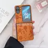 Mickey adecuado para la carcasa del teléfono móvil oppofindn2flip impresión en cuero Find N3Flip marca de moda funda de cuero de alta gama