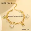 Conjunto de Pulseras de Verano con Conchas, Estrellas de Mar, Tortugas Marinas y Cuentas de Colores para Mujer, Acero Inoxidable Chapado en Oro, Serie Oceánica, Pulseras Apilables