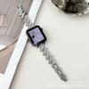Adecuado para Apple Watch Diamond Lightning, correa de metal, iwatch7/8/6, pulsera de moda universal, correa de aleación.