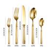 Venta Directa de Fábrica 304 acero inoxidable grueso juego de cubiertos cuchillo, tenedor y cuchara transfronterizo columna romana cubertería occidental cuchillo y tenedor para carne
