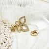 Material diy accesorios de joyería micro incrustación mariposa perla eslabón hebilla collar pulsera 18k ojo de gato cadena para suéter