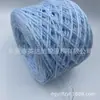Hilo Hueco con Brillo Azul Macaron para Muñecas Hechas a Mano, Hilo para Bolso de Crochet DIY de 2 mm, Hilo Hueco con Brillo Colorido