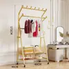 Perchero de ropa móvil de pie personalizado con ruedas para dormitorio y sala de estar, perchero para el hogar, estante de almacenamiento