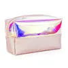 Bolsa de Mano tipo Clutch con Láser de Colores en TPU Bolsa de Almacenamiento Cosmético Bolsa Transparente Diseño de Nicho Ligera Impermeable