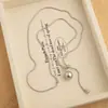 Collar Colgante Minimalista de Perlas Deslizante Estilo Coreano para Mujer, Cadena Larga de Suéter de Alta Gama, Accesorio Versátil de Lujo Ligero