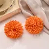 Flor Artificial Mille-Feuille Bola Crisantemo Flor de Pinza para el Cabello DIY Accesorios Florales Bola de Cardo Flor Artificial Crisantemo de Ping Pong Guirnalda de Seda Flor Falsa