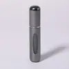 Cabeza redonda 8ml perfume embotellado llenado por el fondo portátil viaje aluminio anodizado de alta calidad spray mini botella vacía logo