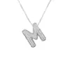 Collar Nuevo Estilo Europeo y Americano 2024 con Incrustaciones Collar de 26 Letras Burbuja Moda para Mujer Regalo de Cumpleaños Joyería