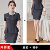 Traje profesional de alta gama para mujer, verano, manga corta, temperamento, diosa, fan, departamento de ventas de joyería, recepción de hotel, ropa de trabajo
