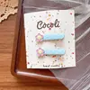 Novo Grampo de Cabelo Infantil Fofo de Liga de Zinco Flor de Sol para Menina, Clipe de Flor Sorridente Fofo de Metal Pintado com Pontos Ondulados