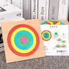 Rompecabezas geométrico con forma de corazón para educación temprana, rompecabezas de formas, colores y gráficos, bloques de construcción educativos para niños, juguetes de jardín de infantes