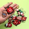 Llavero colgante de PVC navideño, regalo publicitario, bonita joyería, accesorios para muñecas, fábrica en stock