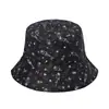 Sombrero de cubo calavera para hombre moda europea y americana protector solar Cabeza Fantasma agujero sombrero de pescador comercio exterior sombrero de cubo tendencia