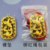 Venta al por mayor de fábrica colgante de guanyin maitreya buda de alto color collar con colgante de buda de oro con incrustaciones de jade del zodíaco del año del dragón