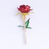 Novo Broche Rosa Mulheres Corsage Gota de Óleo Moda Europeia e Americana Metal Anti-fuga Alfinete Leve Fivela de Toalha de Seda Atacado