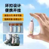 Paraguas Portátil Plegable Cinco Veces Mango de Corazón Doble Uso Sol y Lluvia Paraguas Cápsula Protector Solar Pegamento Negro Anti-Ultravioleta Paraguas de Sol para Mujer En Stock