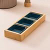 Bambu e madeira Creative Hot Pot Shop Tableware Dinner Plate for Hot Pot Vegetable Tray Jiugongge Plate Platter Set