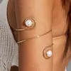 Acessórios Yongge Transfronteiriço Estilo Minimalista Único Pulseira de Braço Estrela do Mar com Design de Linha Anel Aberto Borboleta para Mulheres