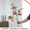 6 Ramas de Manzana Pintadas a Mano para Escaparates, Decoraciones de Casas de Huéspedes, Accesorios de Fotografía, Creando una Atmósfera Acogedora, Ramas Largas Artificiales con Frutas