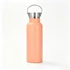 Botella deportiva de gran capacidad estilo americano transfronteriza, taza termo de acero inoxidable de doble capa 304 con aislamiento al vacío, botella de agua portátil de gran capacidad con asa