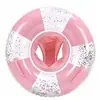 Flotador con Sombrilla para Bebé Anillo Flotador para Bebés y Niños Pequeños Anillo Flotador Infantil para Natación Anillo Flotador Inflable Minimalista para Niños con Protección Solar