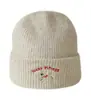 Chapéu de Tricô Bordado com Filhote Fofo para Outono e Inverno para Homens e Mulheres, Chapéu de Lã Estilo Novo que Faz o Rosto Parecer Menor, Touca Quente, Gorro Versátil