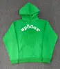 Sudadera con capucha de forro polar grueso de peso pesado 450 g, original de ultramar, para hombre, con estampado de espuma de Araña Sp5Der