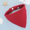 Toalla de Babero de Gasa de Cuatro Capas Lisa para Bebé, Toalla Triangular, Babero para Recién Nacido, Babero para Bebé con Broche Transfronterizo Amazon