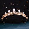 Adereço de Cabeça de Noiva Coreano Novo Vestido de Casamento Vestido de Noite Coroa de Noiva Strass Cristal Aniversário Cerimônia de Maioridade Performance Tiara