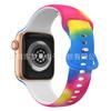 Para Apple Iwatch Pulseira de Silicone AppleSeries910ultra2 Fivela Borboleta Pulseira Estampada