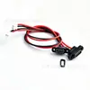 Conector hembra Tipo C Fijo con Tornillo de 180 Grados con Orejas, 2P con Cable, Puerto de Conexión para Dispositivo Portátil de Electrodoméstico Digital 3C