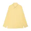 Comercio Exterior Transfronterizo Otoño 2026 Nuevo Color Sólido Diseño de Alta Gama Solapa Holgado Versátil Casual Camisa Top