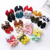 Accesorios para el cabello para niños transfronterizos Tela de poliéster Set de pinzas para el cabello con lazo para bebé Lindo set de accesorios para niños Adorno para la cabeza de bebé