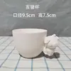Taza de agua taza recta bajo arcilla blanca cilindro alto taza lisa hexagonal 608 taza en blanco para DIY taza de cinta de colores mango esmaltado taza de barro de agua