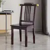 Silla de Comedor Sólida de Madera Estilo Chino para Uso en el Hogar, Silla Simple Moderna con Respaldo para Comedor, Restaurante, Taburete de Hotel, Silla para Mesa de Comedor