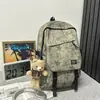 2026 Nuevo Estilo Mochila Escolar Estilo Coreano de Moda Ropa de Trabajo Mochila para Pareja Gran Capacidad Estudiantes de Secundaria Niños Mochila para Niñas