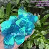 Escama de Dragón Sirena Iridiscente Concha Grande 40mm Lentejuelas Plegadas DIY Siete Colores Deslumbrante Escama de Pez Forma de Abanico Cuentas