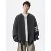 Popular Suéter Holgado de Bloques de Color Estilo Perezoso con Cuello Polo, Nuevo Suéter de Punto Casual Otoño/Invierno 2026
