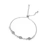 Explosões do TikTok Pulseira de Flor de Zircônia Pulseira de Celebridade da Internet Feminina Design Simples de Nicho Coreano Pulseira Personalizada Fábrica de Joias
