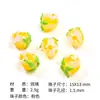 Hanyuyuan Vidrio Soplado Cuentas de Fresa Hechas a Mano Cuentas DIY Accesorios para Joyería Pulsera Collar Materiales de Cuentas Sueltas
