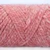 Hilo de chenilla brillante de tres cabos para tejer a crochet zapatos, hilo de lana grueso para tejer suéteres, bufandas y sombreros