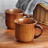 Mango de café transfronterizo taza de madera protección ambiental taza de madera creativa taza con asa de oreja de madera fábrica venta al por mayor