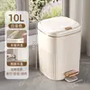 Cubo de basura de lujo listo para envío del fabricante con doble apertura manual y de pedal, sellado y a prueba de olores, adecuado para uso doméstico en la cocina