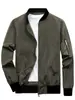 Chaqueta de Moda para Hombre Primavera y Otoño Cárdigan Delgado Casual para Jóvenes y Adultos Cremallera Cuello Alto Abrigo Talla Grande